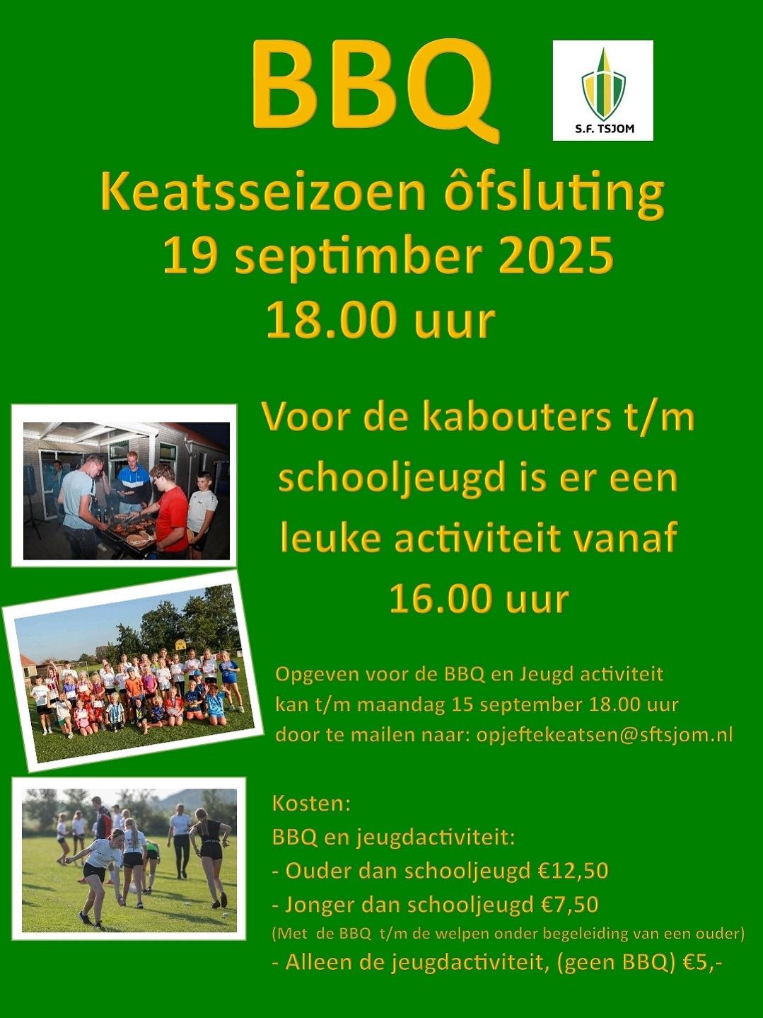 Afsluiting kaatsseizoen - 19 september